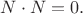 $N\cdot N=0.$