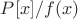 $P[x]/f(x)$