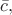 $\bar c,$
