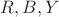 $R,B,Y$