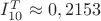 $I_{10}^T\approx 0,2153$ $I_{10}^T\approx 0,2153$