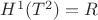$H^1(T^2)=R