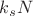 $k_sN$