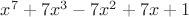 $x^{7} + 7x^{3} - 7x^{2} + 7x + 1$