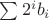 $\sum 2^i b_i$