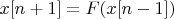 $x[n+1]=F(x[n-1])$