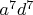 $a^7d^7$
