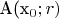 A(x_0;r)