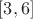 $ [3,6]$