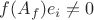 $f(A_f)e_i\ne0$