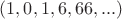 $(1,0,1,6,66, ...)$