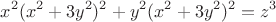 $$x^2(x^2+3y^2)^2+y^2(x^2+3y^2)^2=z^3 $$