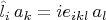 $\hat{l}_i\,a_k=ie_{ikl}\,a_l$