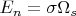 $E_n=\sigma\Omega_s$