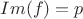 $Im(f)=p$