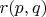 $r(p,q)$
