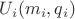 $U_i(m_i,q_i)$
