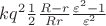 $kq^2\frac{1}{2}\frac{R-r}{Rr}\frac{\varepsilon^2-1}{\varepsilon^2}$