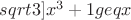 $sqrt\[3]{x^3+1}geq  x$
