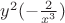 $y^2(-\frac{2}{x^3})$