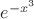 $e^{-x^3}$