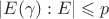 $|E(\gamma):E| \leqslant p$