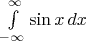 $\int \limits_{-\infty}^{\infty}\sin x\, dx$
