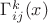 $\Gamma^k_{ij}(x)$