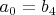 $a_0=b_4$