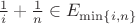 $\frac 1i+\frac 1n\in E_{\min\{i,n\}}$