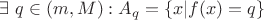 $\exists\ q\in(m,M):A_q=\{x|f(x)=q\}$