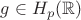 $g\in H_p(\mathbb{R})$ $g\in H_p(\mathbb{R})$