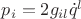 $p_{i}=2g_{il}\dot{q}^{l}$