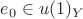 $e_0\in u(1)_{Y}$