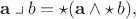 $\mathbf{a}\mathbin{\big \lrcorner}b=\mathop{\star}(\mathbf{a}\wedge\mathop{\star}b),$