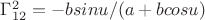 $\Gamma^2_{12}=-bsinu/(a+bcosu)$