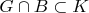 $ G \cap B \subset K$