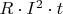 $R\cdot I^2\cdot t$