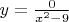 $y=\frac{0}{x^2-9}$