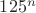 $125^n$