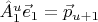 $\hat A_1^u \vec e_1=\vec p_{u+1}$
