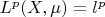 $L^p(X,\mu)=l^p$