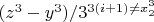 $(z^3-y^3)/3^{3(i+1)\neq x_2^3$