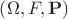 $\[\left( {\Omega ,F,{\mathbf{P}}} \right)\]$