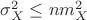 $\sigma_X^2\leq nm_X^2$