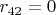 $r_{42}=0$