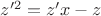 $z'^2=z'x-z$
