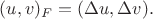 $(u,v)_F=(\Delta u,\Delta v).$