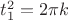 $t_1^2=2\pi k$