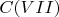 $C(VII)$